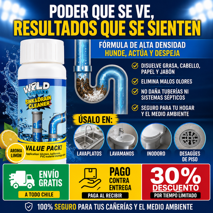 Pack 3x1 Polvo Destapa Cañerías 🚿