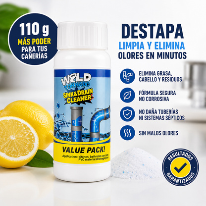 Pack 3x1 Polvo Destapa Cañerías 🚿