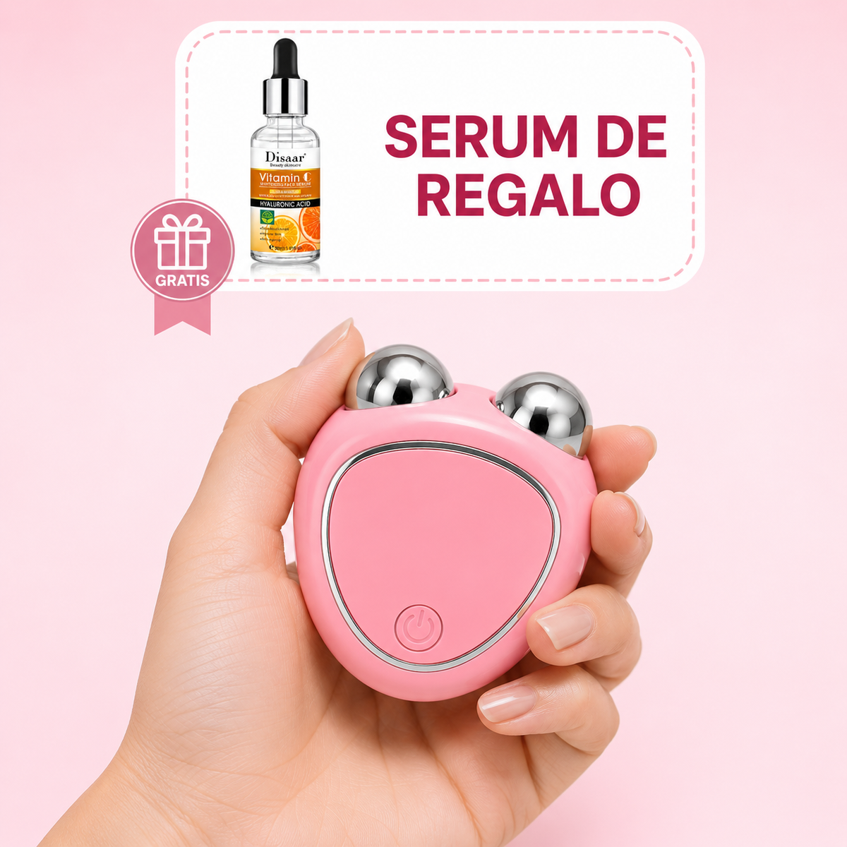 Masajeador Facial Microcorriente + Serum de Regalo 🎁