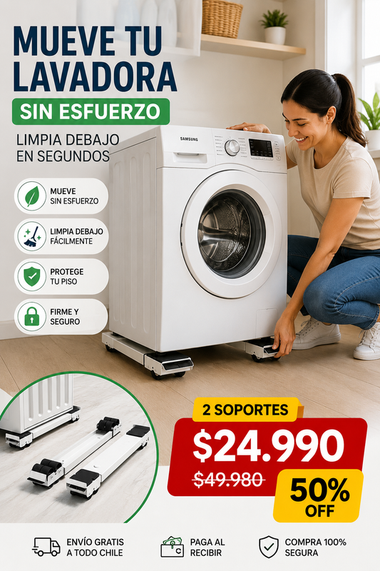 Base Movible Ajustable - Muévelos Sin Esfuerzo