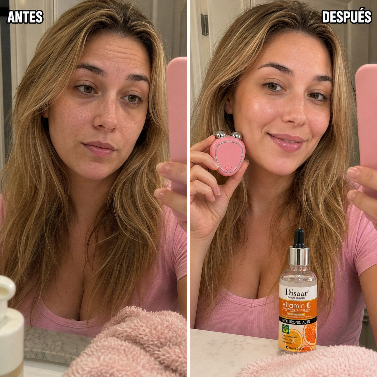 Masajeador Facial Microcorriente + Serum de Regalo 🎁