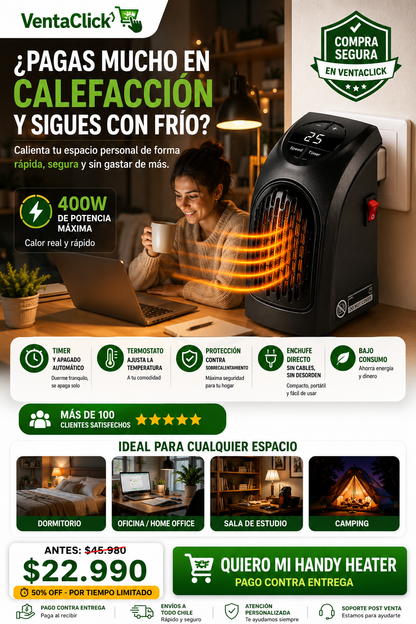 Calefactor Portátil 400w 🔥