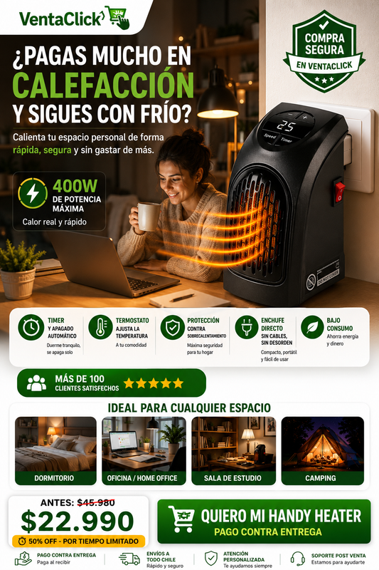 Calefactor Portátil 400w