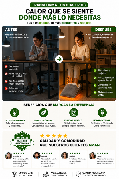 Calentador de Pies USB